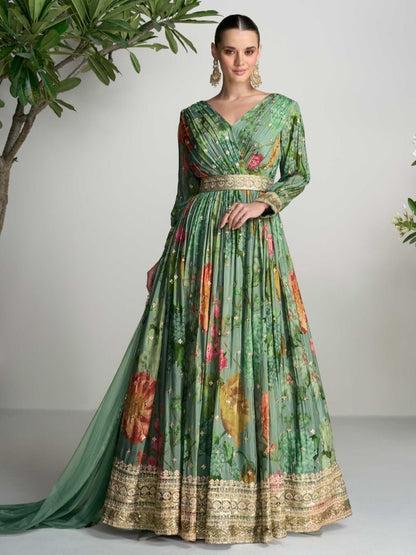 Yashna Gown With Dupatta - Roop Darshan