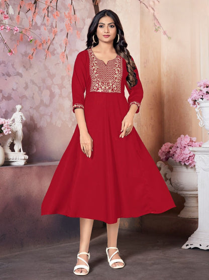Anjali Flair Kurti - Roop Darshan
