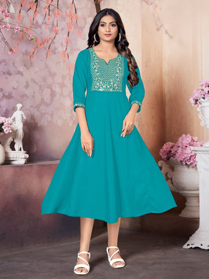 Anjali Flair Kurti - Roop Darshan