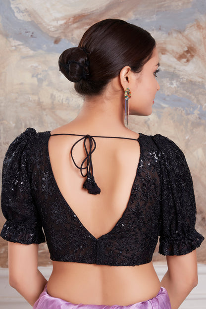 Georgette Embroidered Work Blouse - Roop Darshan