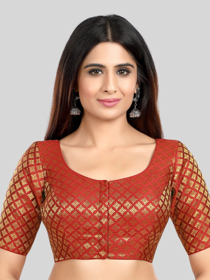 Brocade Silk Blouse - Roop Darshan