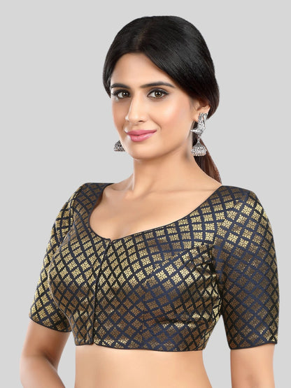 Brocade Silk Blouse - Roop Darshan