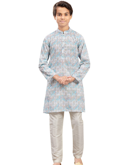Boys Embroidered Kurta Set - Roop Darshan