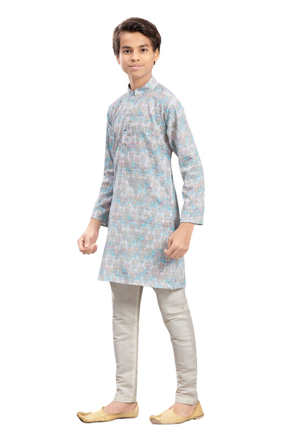 Boys Embroidered Kurta Set - Roop Darshan