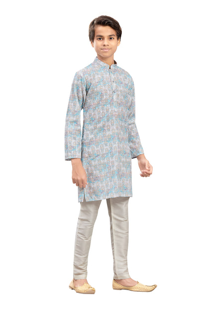 Boys Embroidered Kurta Set - Roop Darshan