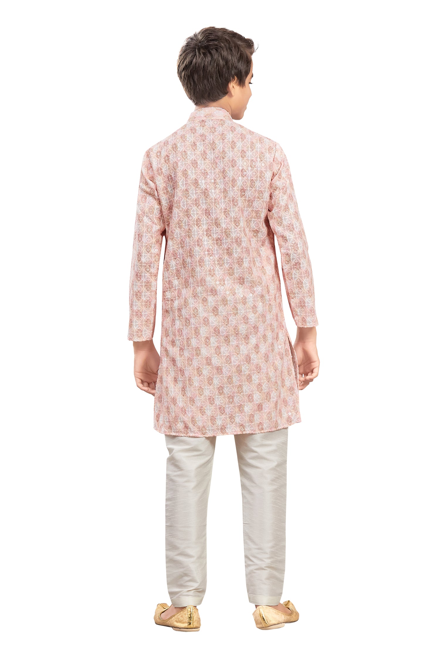 Boys Embroidered Kurta Set - Roop Darshan