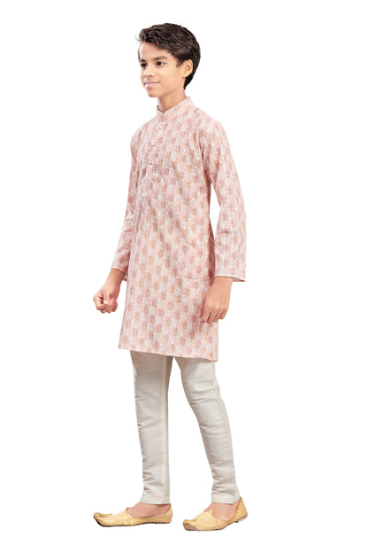 Boys Embroidered Kurta Set - Roop Darshan