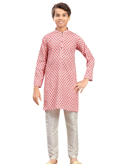 Boys Embroidered Kurta Set - Roop Darshan