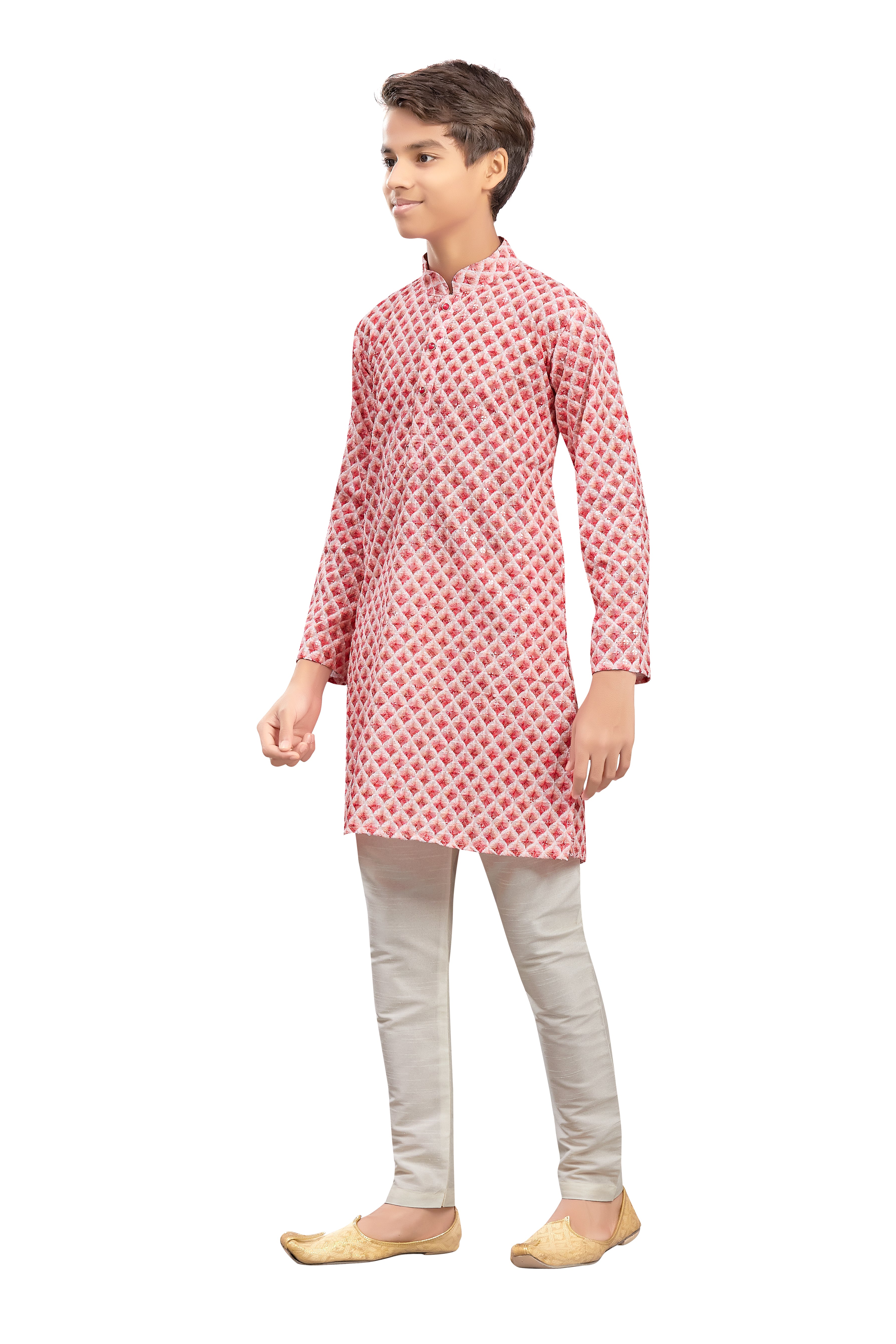 Boys Embroidered Kurta Set - Roop Darshan