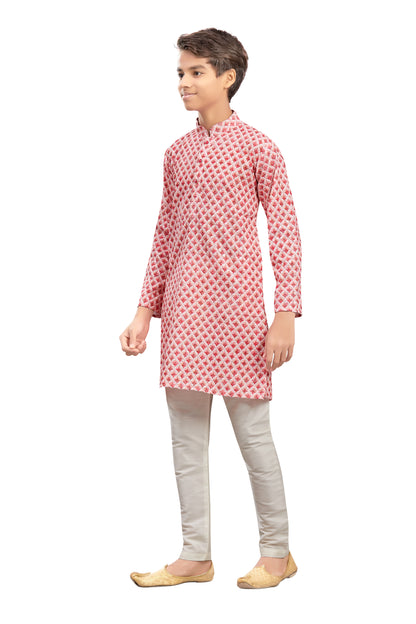 Boys Embroidered Kurta Set - Roop Darshan