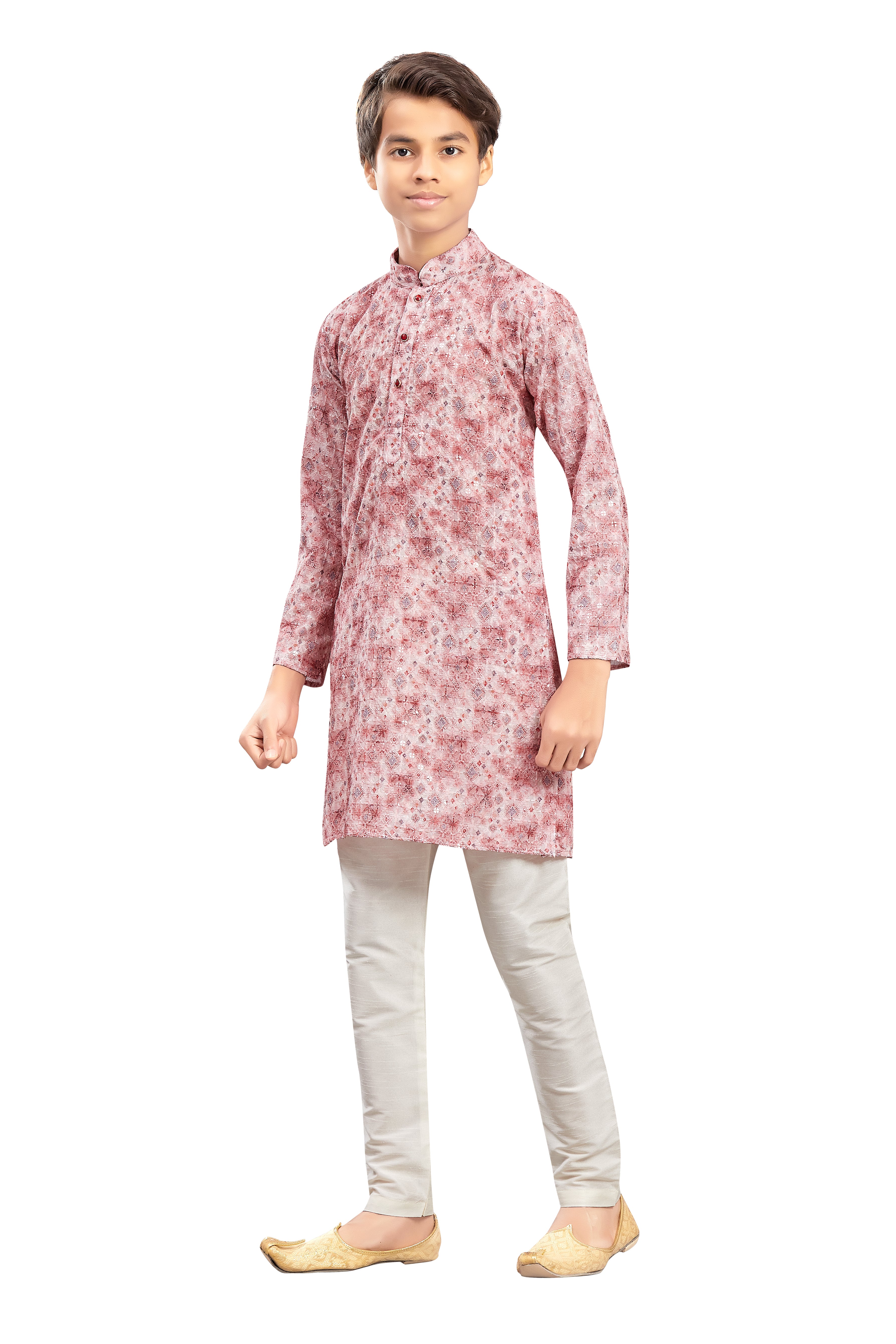 Boys Embroidered Kurta Set - Roop Darshan