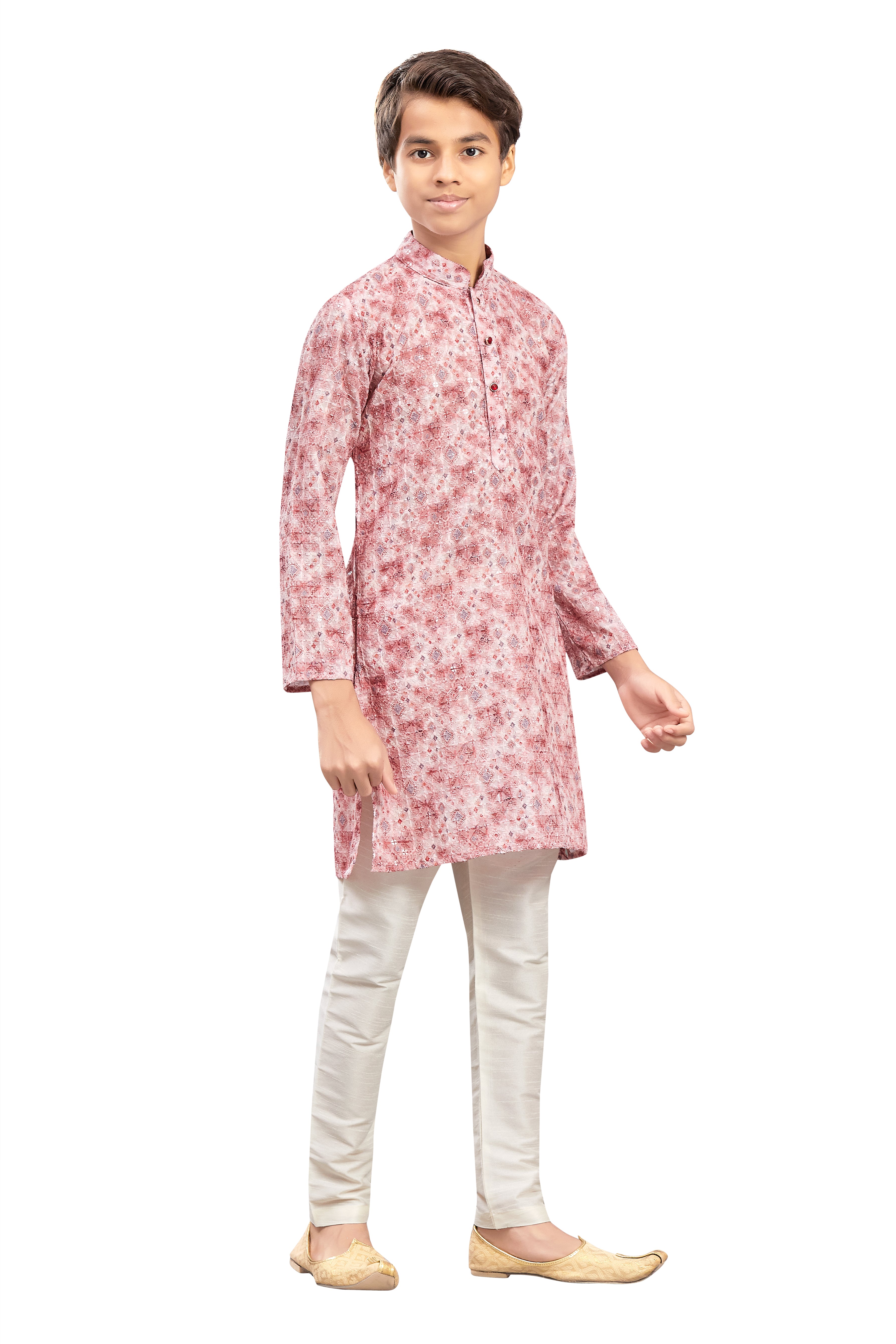 Boys Embroidered Kurta Set - Roop Darshan