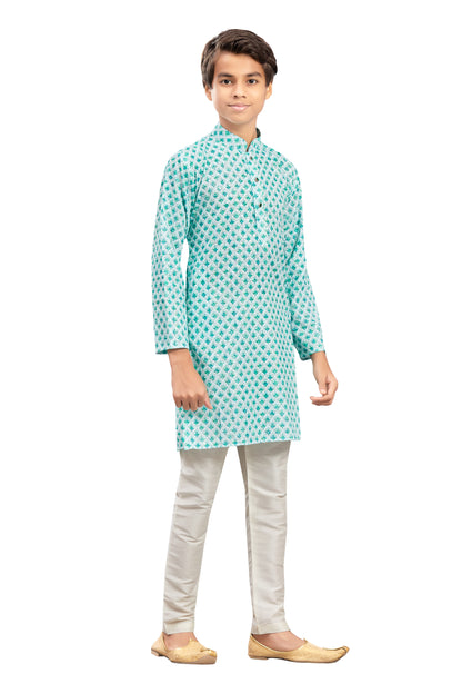 Boys Embroidered Kurta Set - Roop Darshan