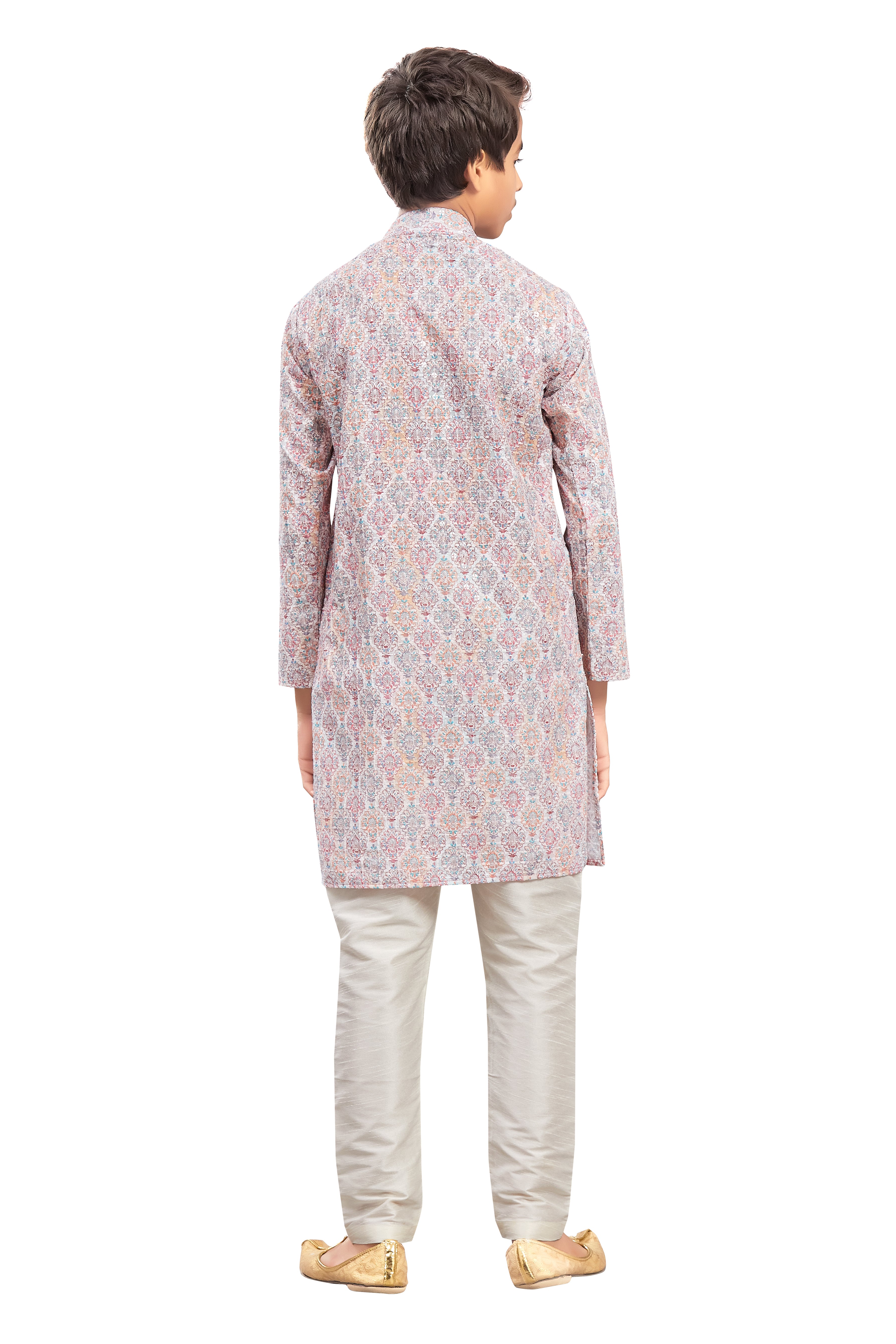 Boys Embroidered Kurta Set - Roop Darshan