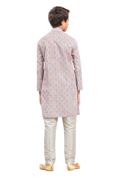 Boys Embroidered Kurta Set - Roop Darshan