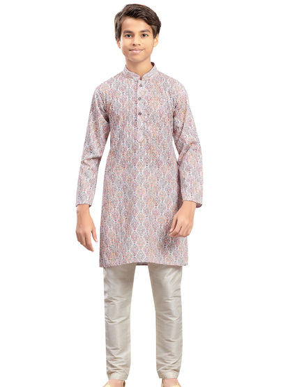 Boys Embroidered Kurta Set - Roop Darshan