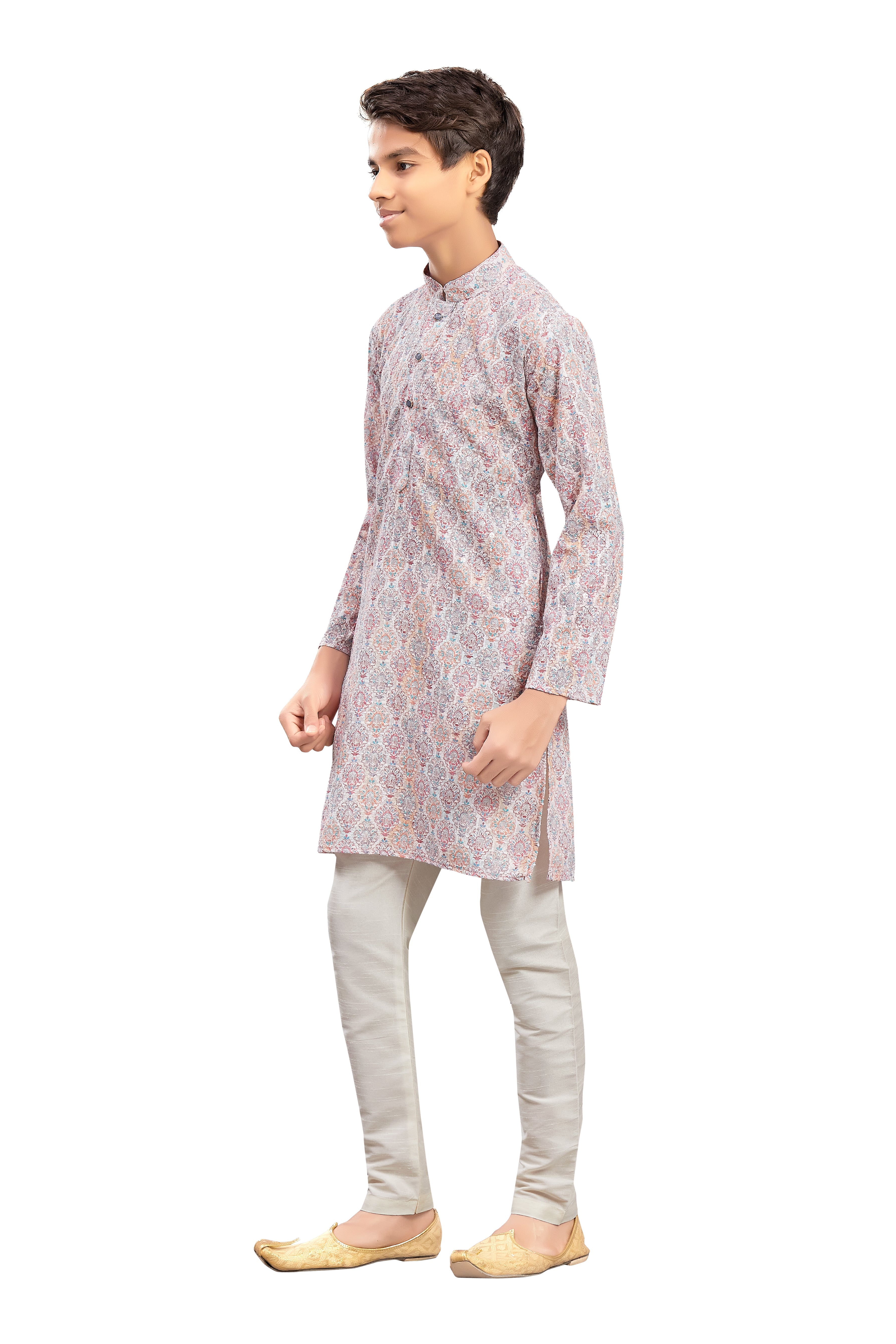 Boys Embroidered Kurta Set - Roop Darshan