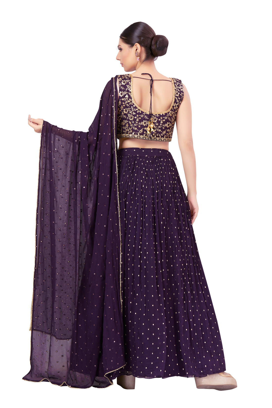 ANKITHA SILK TIKI EMBWK CLD S/L(S) 34X44 - Roop Darshan