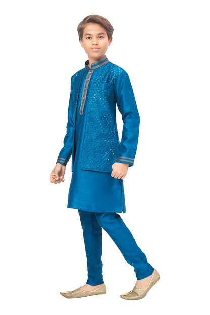Boys Jacket Style Kurta Set - Roop Darshan