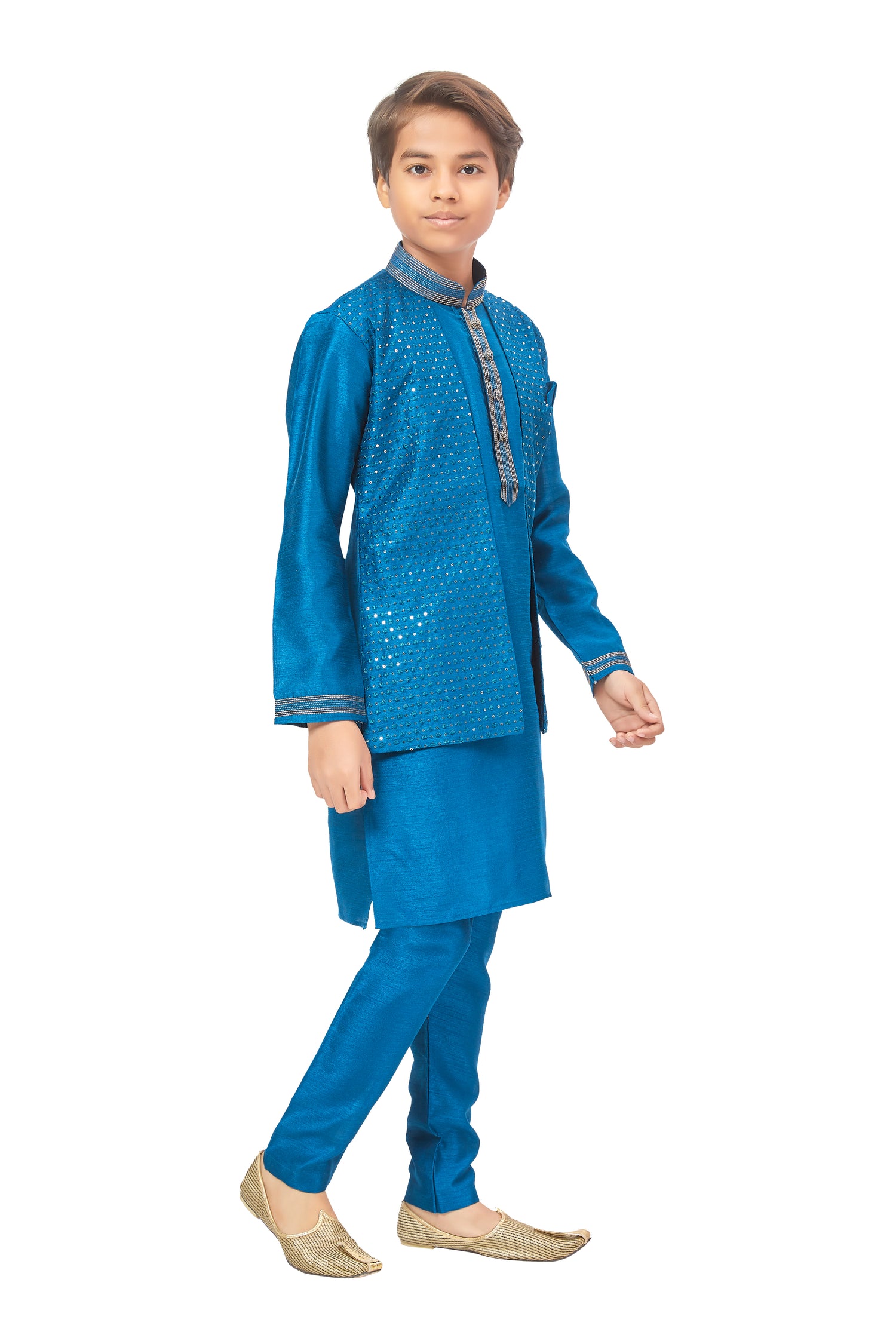 Boys Jacket Style Kurta Set - Roop Darshan