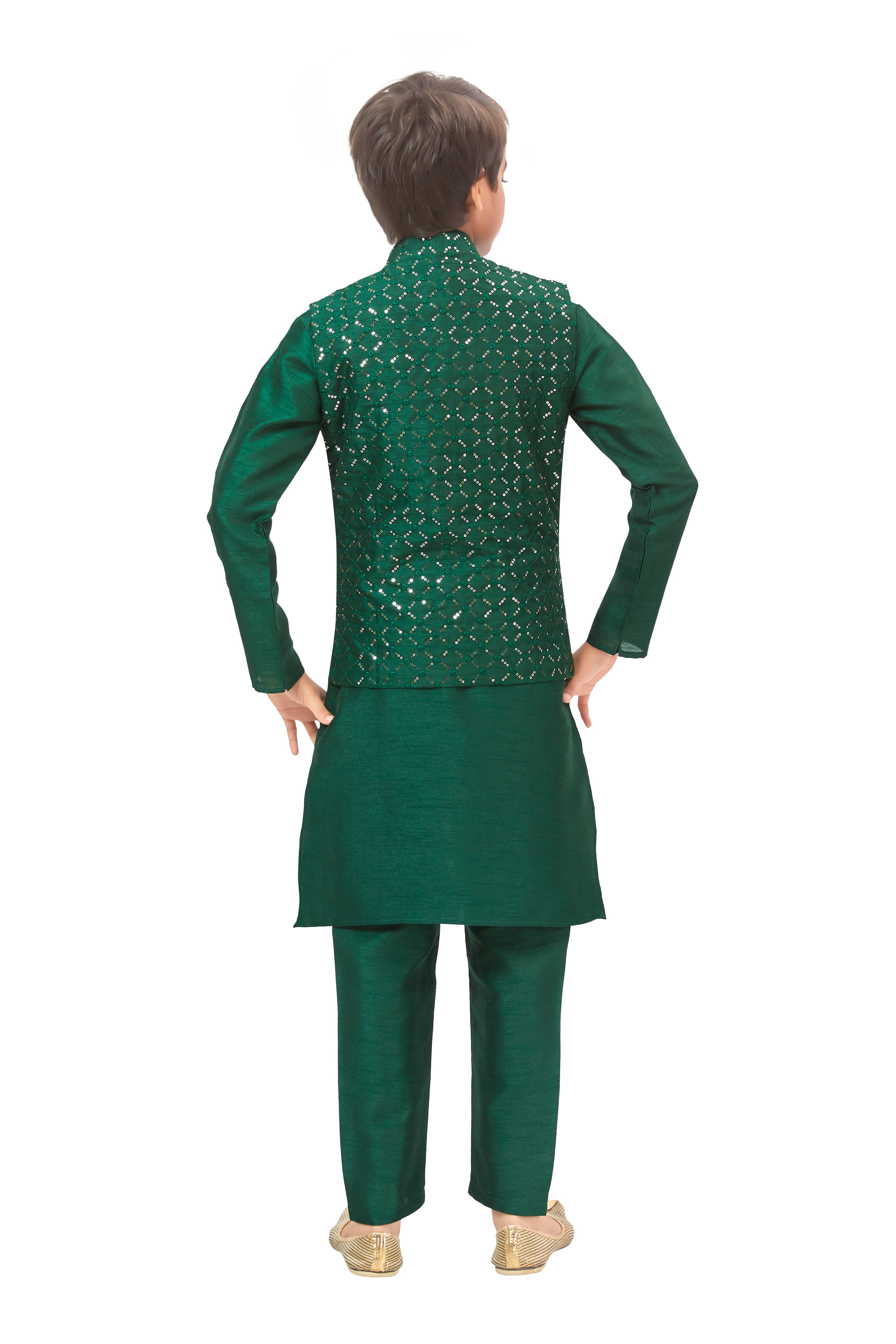 Boys Embroidered Kurta Set - Roop Darshan