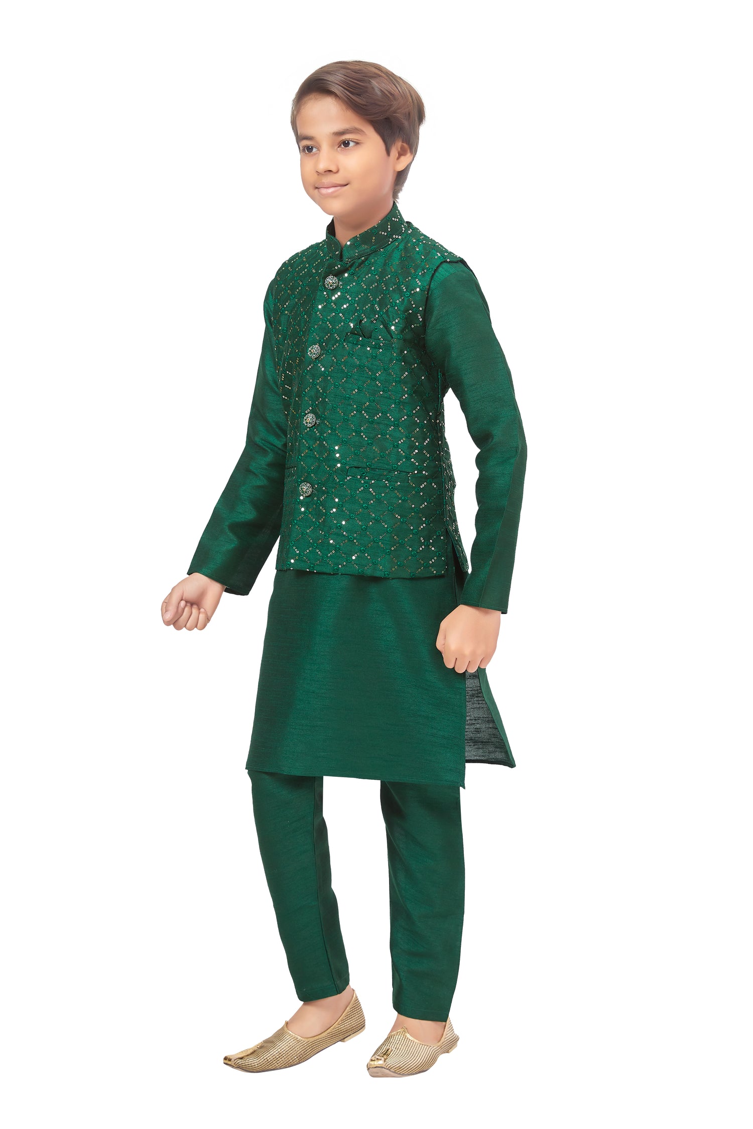 Boys Embroidered Kurta Set - Roop Darshan