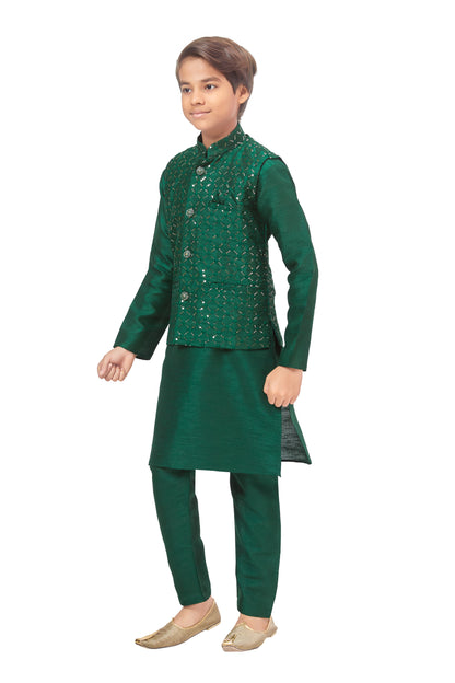 Boys Embroidered Kurta Set - Roop Darshan