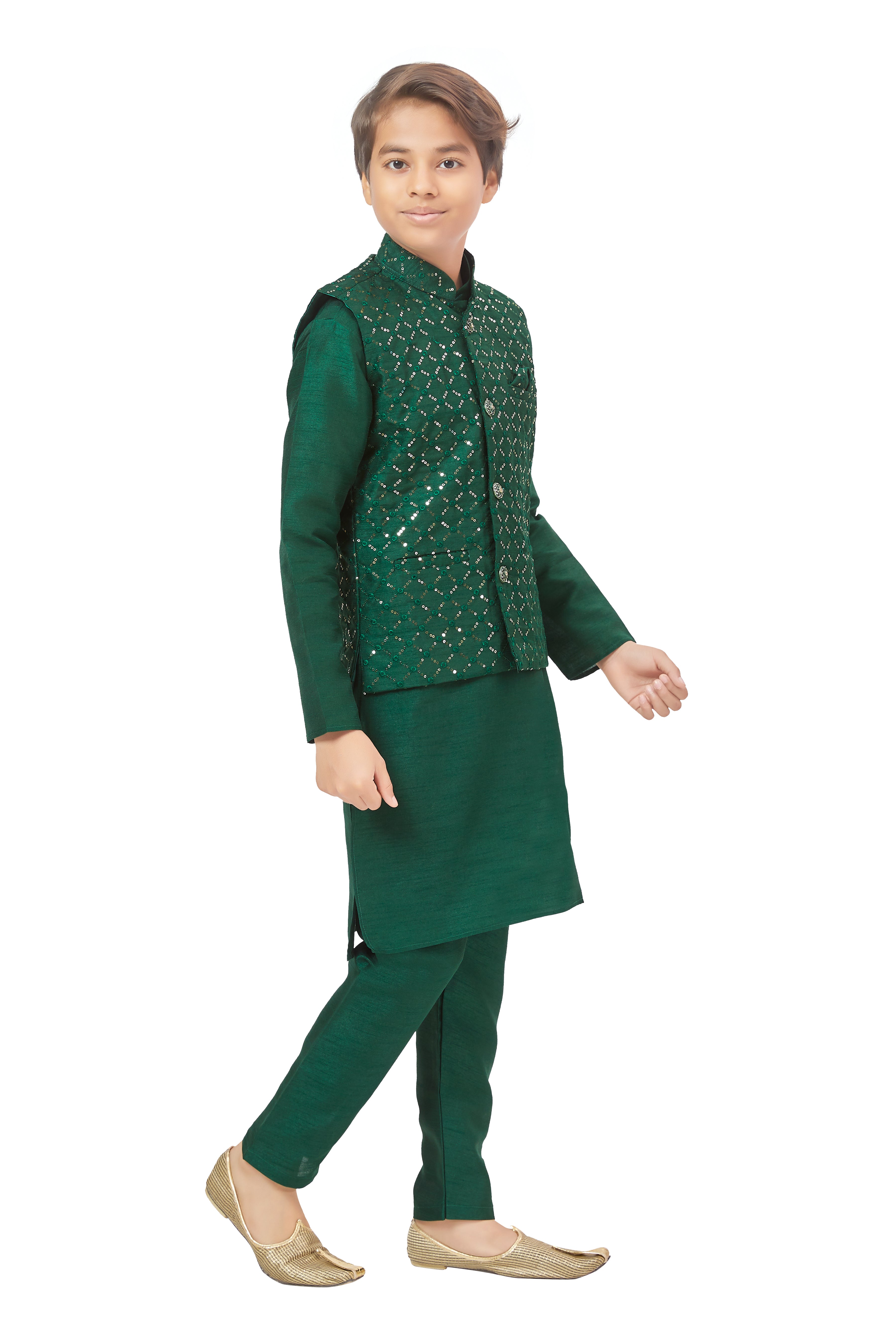 Boys Embroidered Kurta Set - Roop Darshan