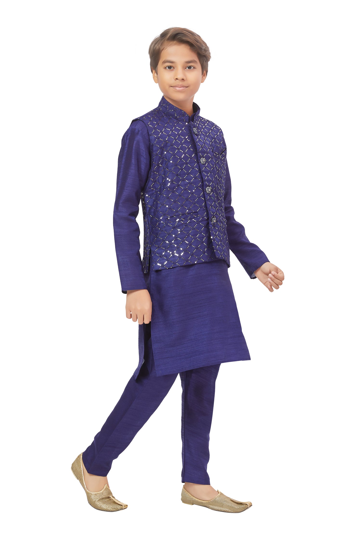 Boys Embroidered Kurta Set - Roop Darshan