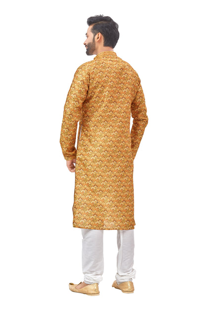 Mens Printed Kurta Set - Roop Darshan