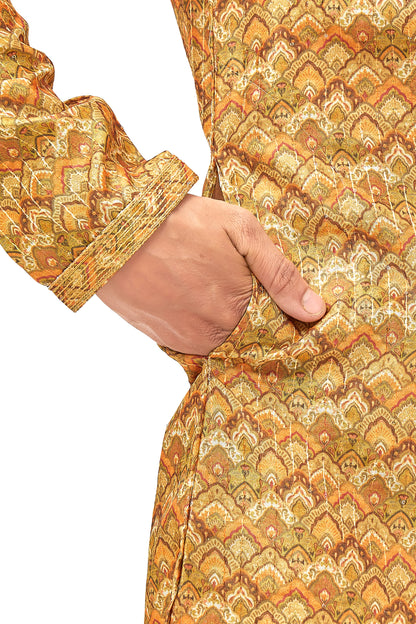 Mens Printed Kurta Set - Roop Darshan