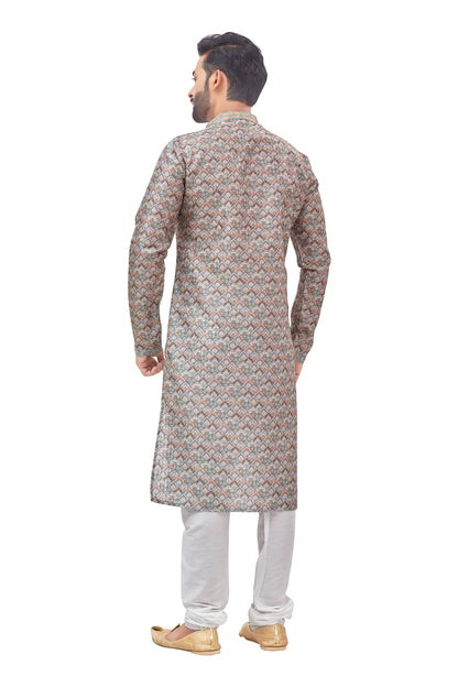 Mens Printed Kurta Set - Roop Darshan