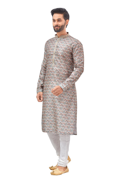 Mens Printed Kurta Set - Roop Darshan