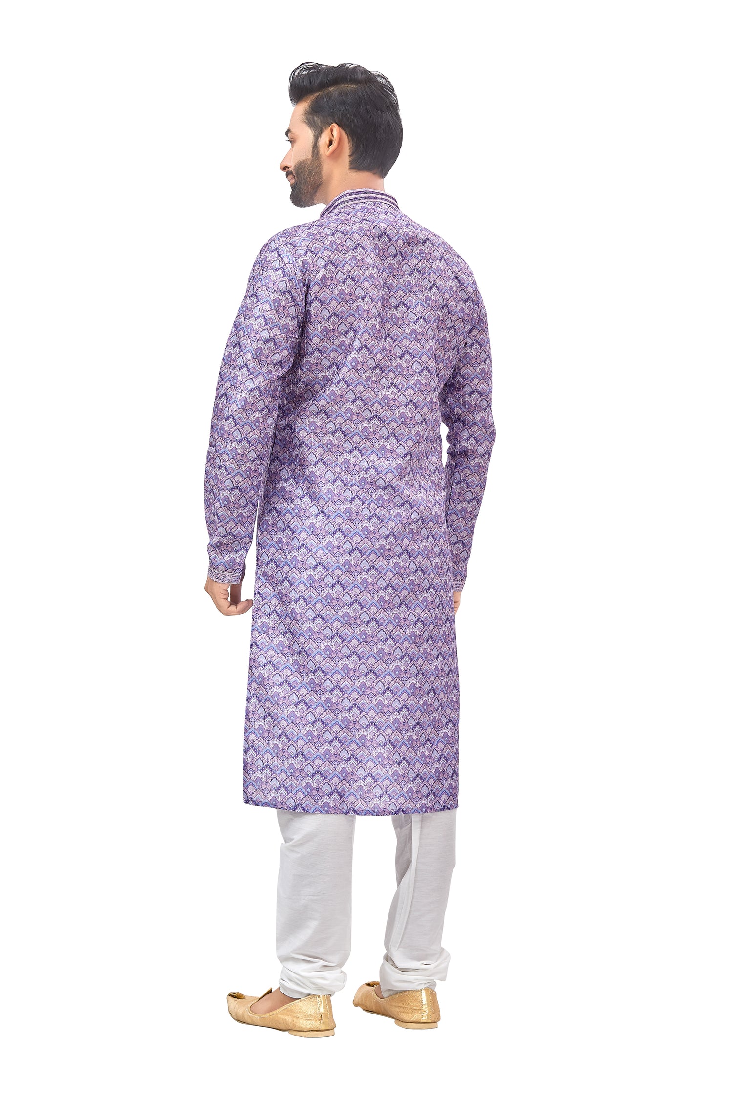 Mens Printed Kurta Set - Roop Darshan