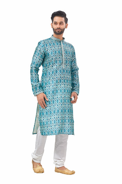 Mens Printed Kurta Set - Roop Darshan