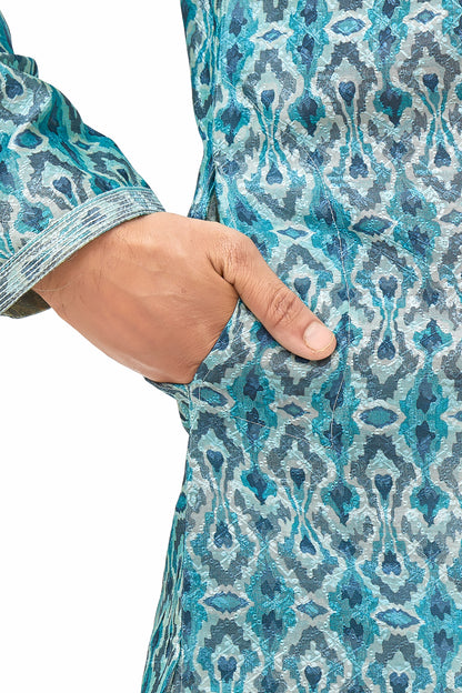 Mens Printed Kurta Set - Roop Darshan