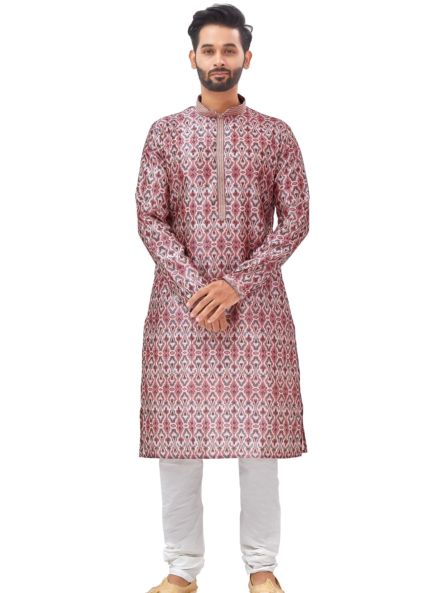 Mens Printed Kurta Set - Roop Darshan