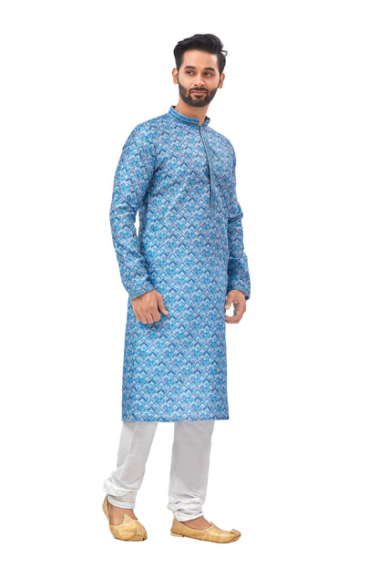 Mens Printed Kurta Set - Roop Darshan