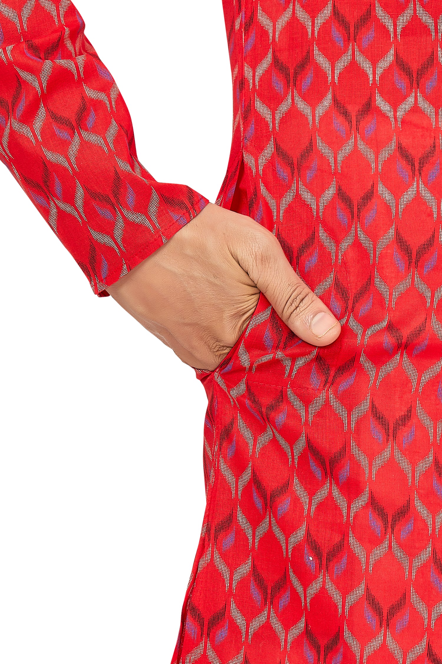 Mens Printed Kurta Set - Roop Darshan