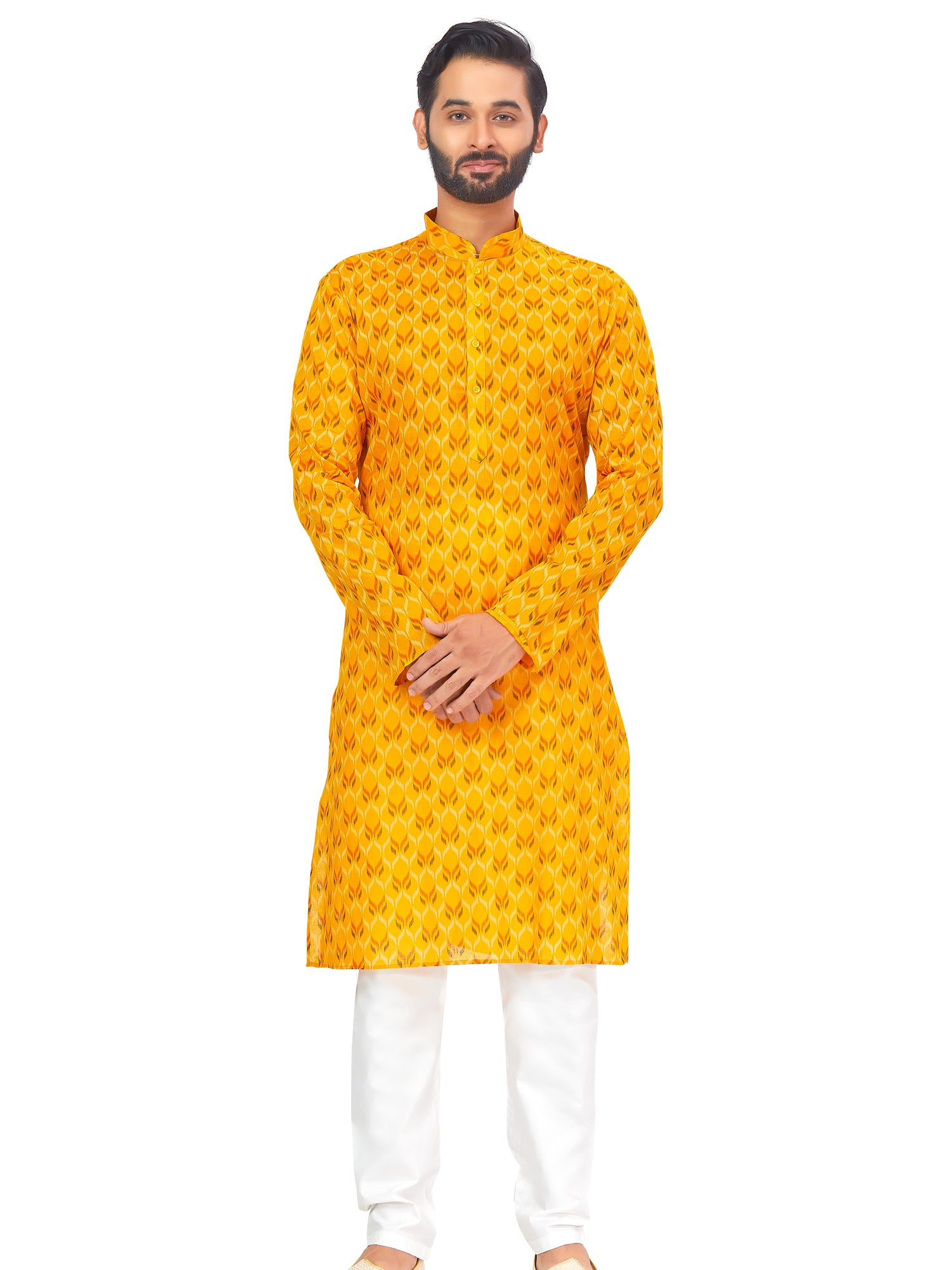 Mens Printed Kurta Set - Roop Darshan