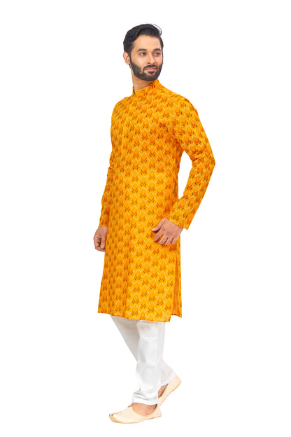 Mens Printed Kurta Set - Roop Darshan