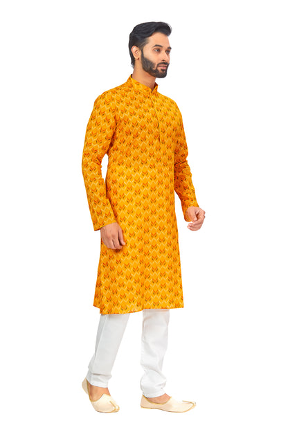 Mens Printed Kurta Set - Roop Darshan