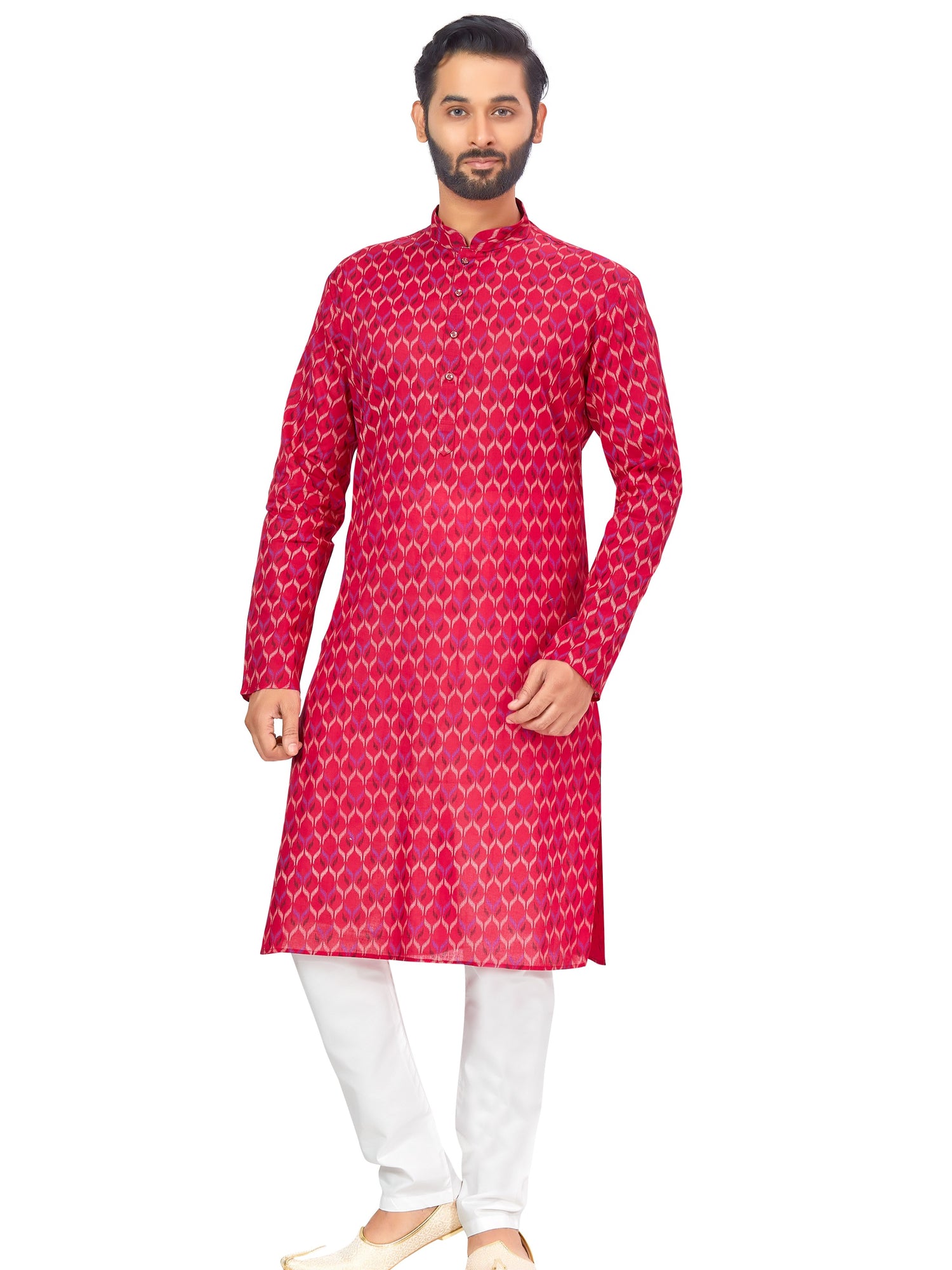 Mens Printed Kurta Set - Roop Darshan