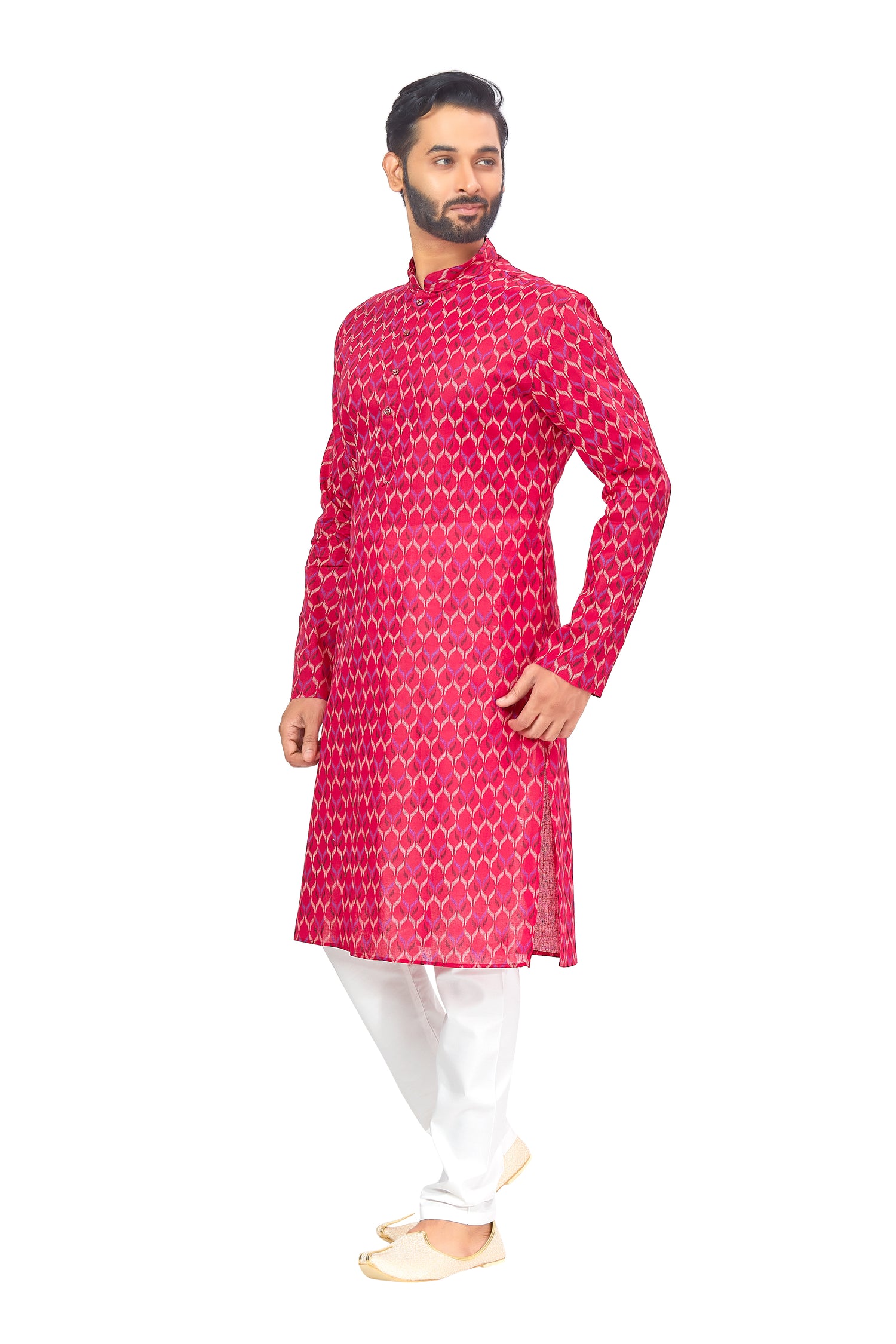 Mens Printed Kurta Set - Roop Darshan