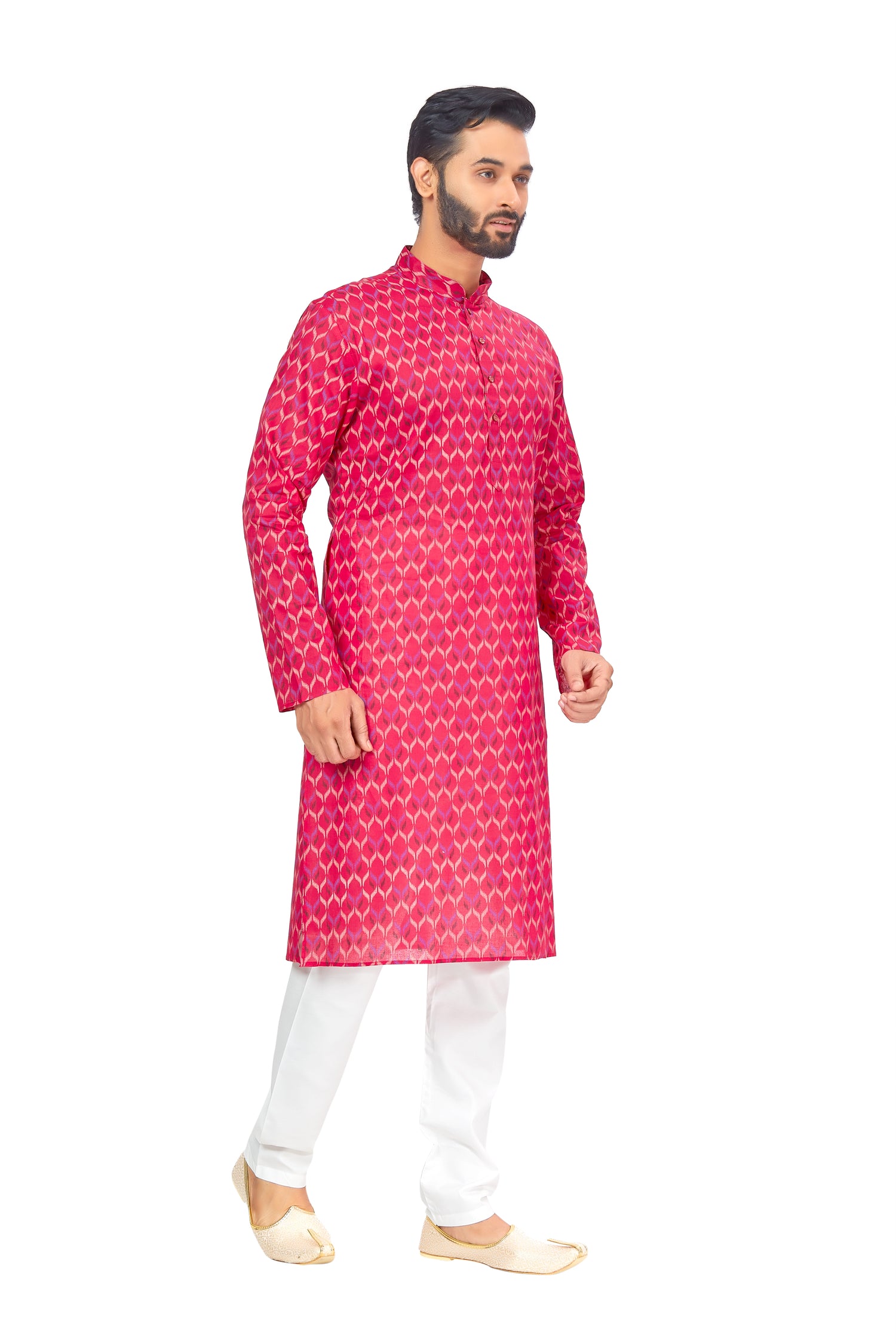 Mens Printed Kurta Set - Roop Darshan