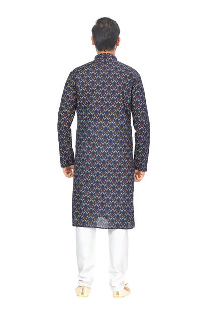 Mens Printed Kurta Set - Roop Darshan