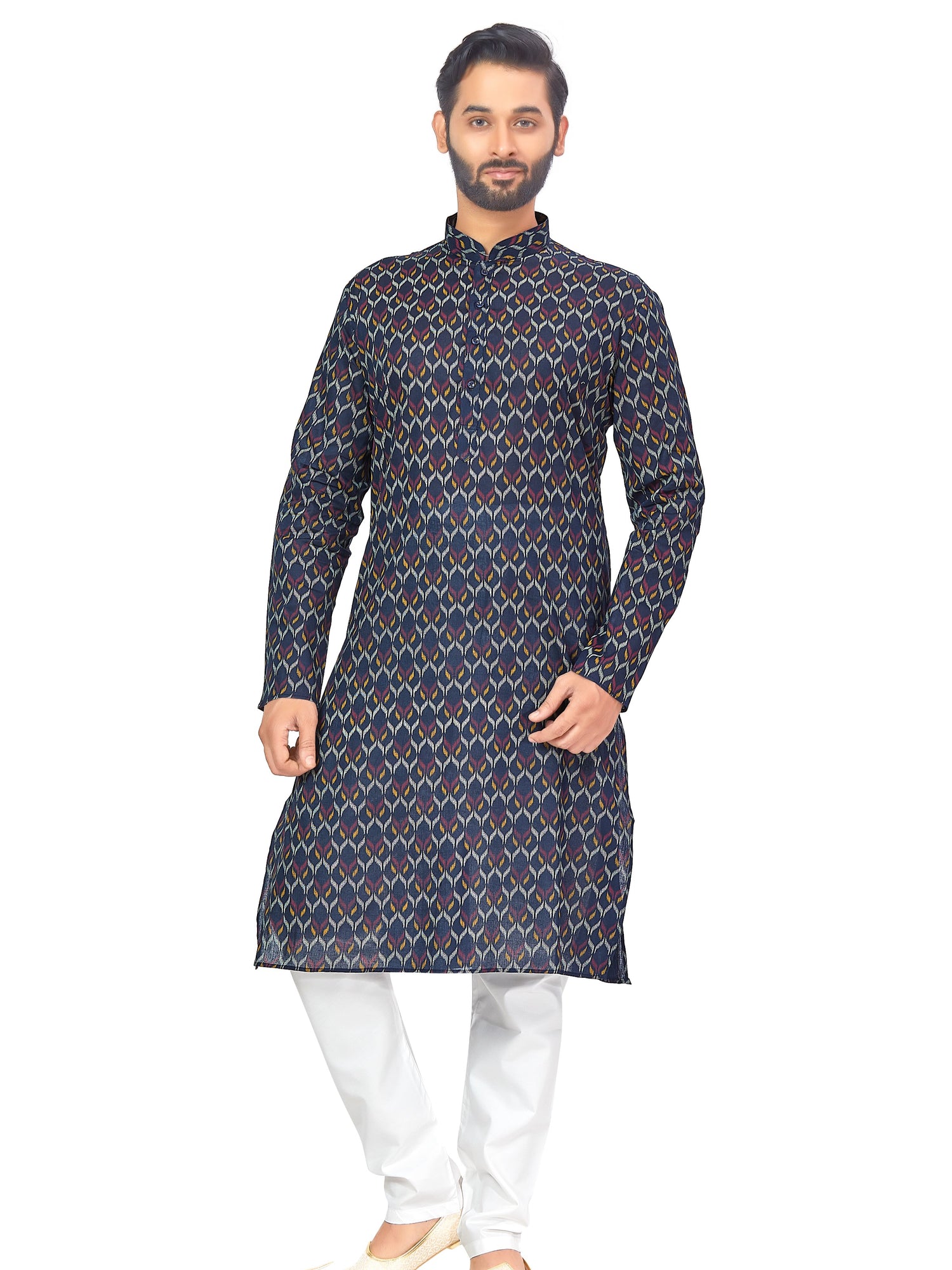 Mens Printed Kurta Set - Roop Darshan