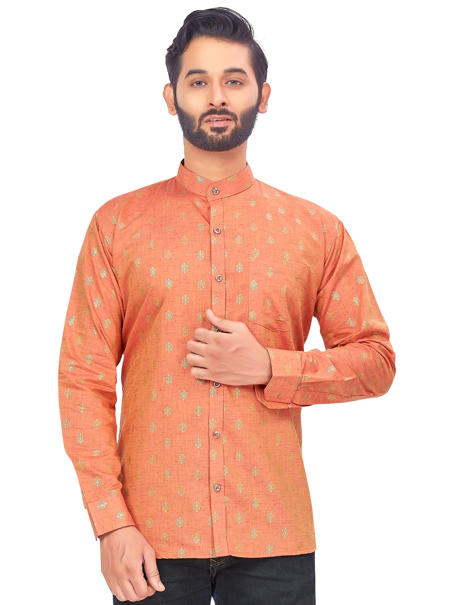 Mens Printed Kurti - Roop Darshan