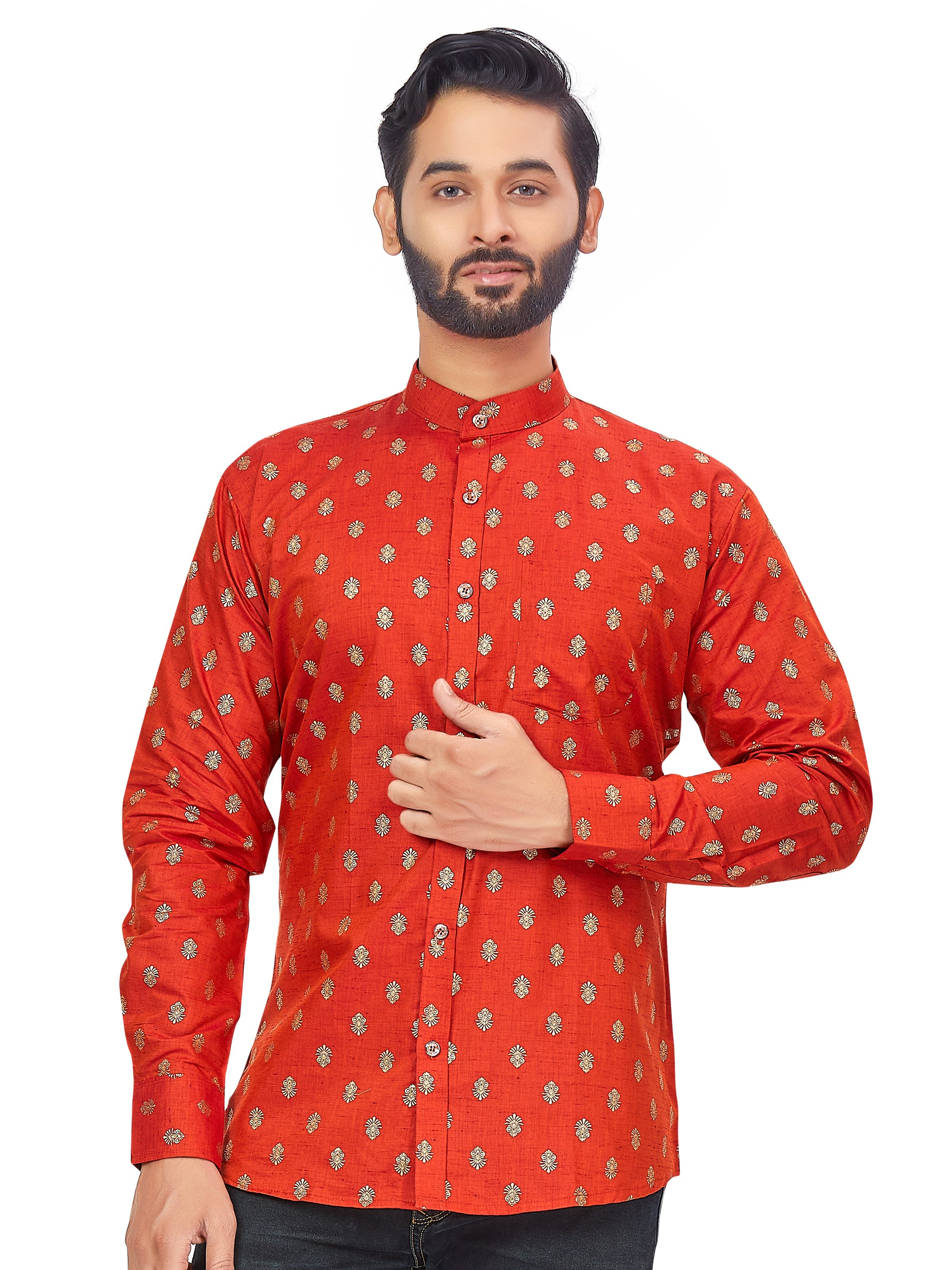 Mens Printed Kurti - Roop Darshan