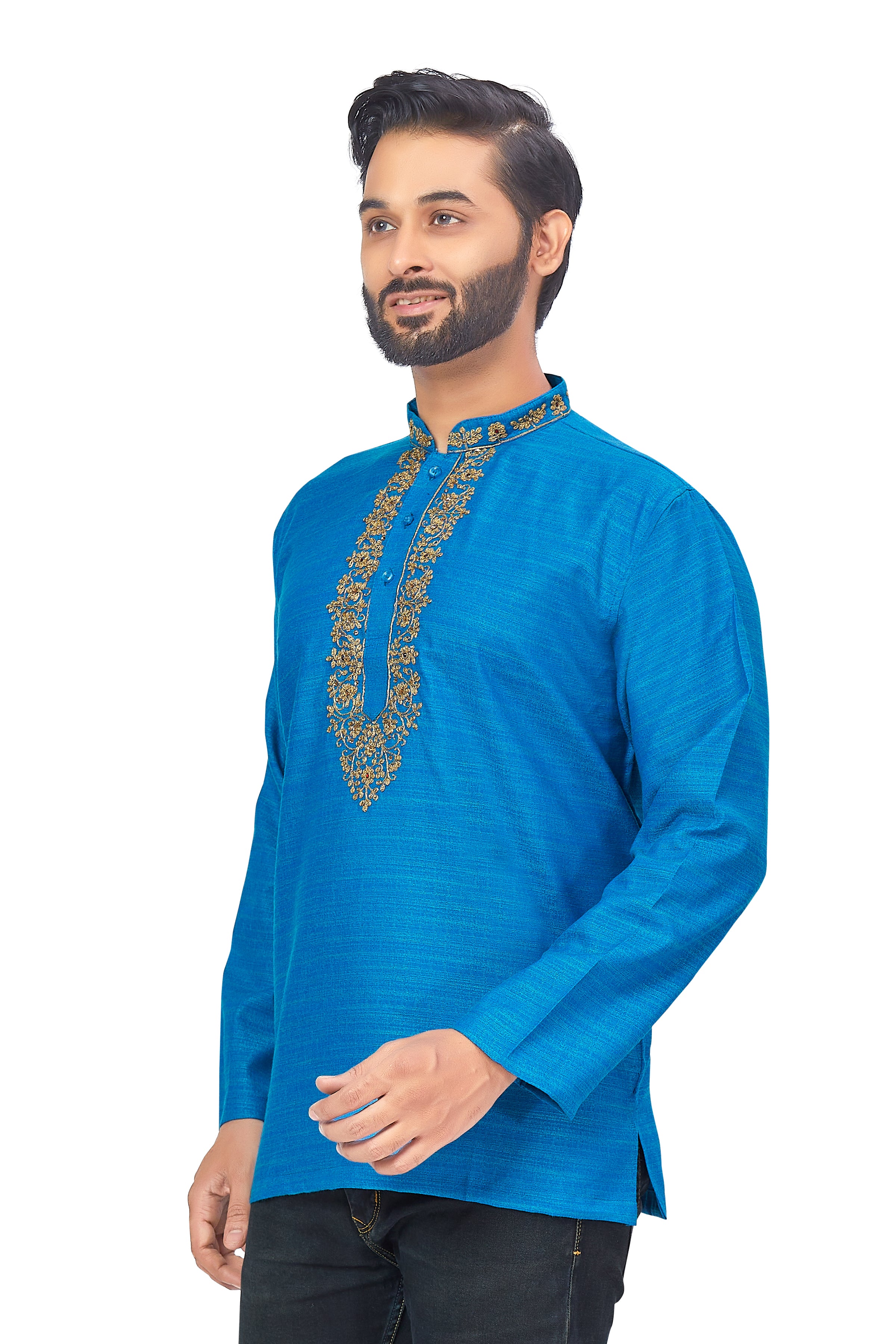 Mens Embroidered Kurti - Roop Darshan